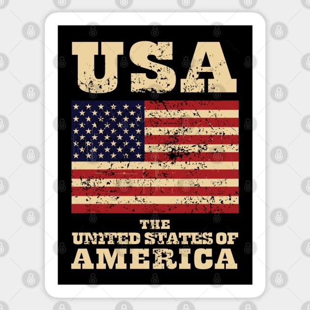 Flag of USA Sticker by KewaleeTee